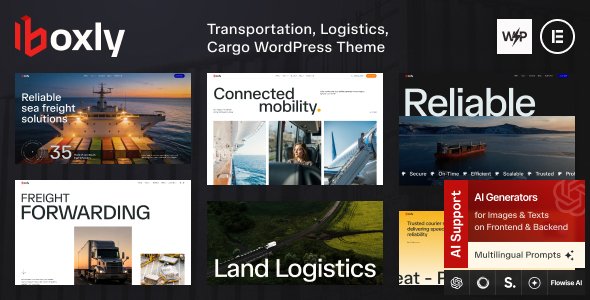 Boxly – Transportation, Logistics, Cargo WordPress Theme